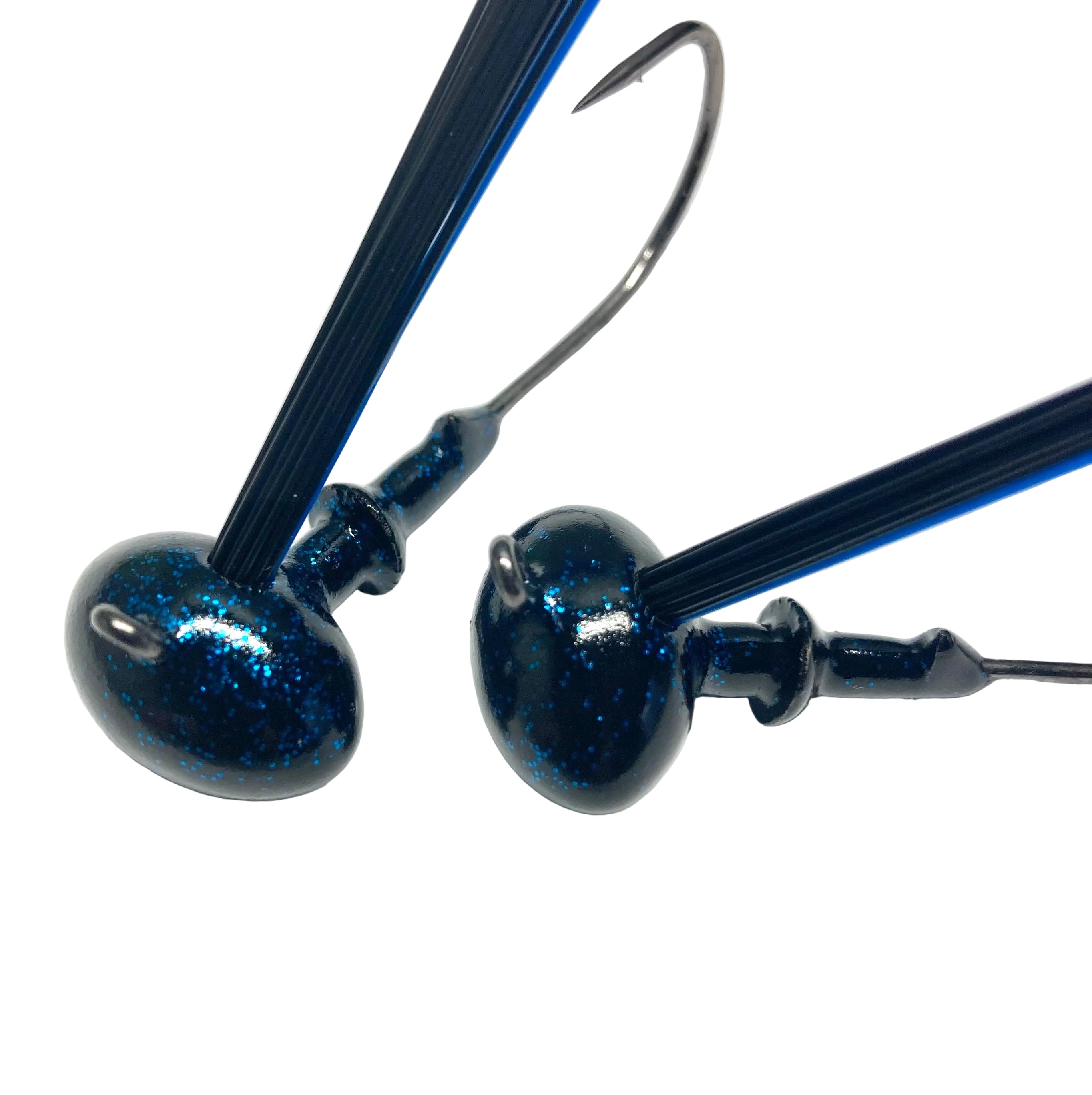 CRL FOOTBALL HEADS BLACK BLUE GLITTER