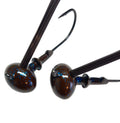 CRL FOOTBALL HEADS BROWN BLUE GLITTER