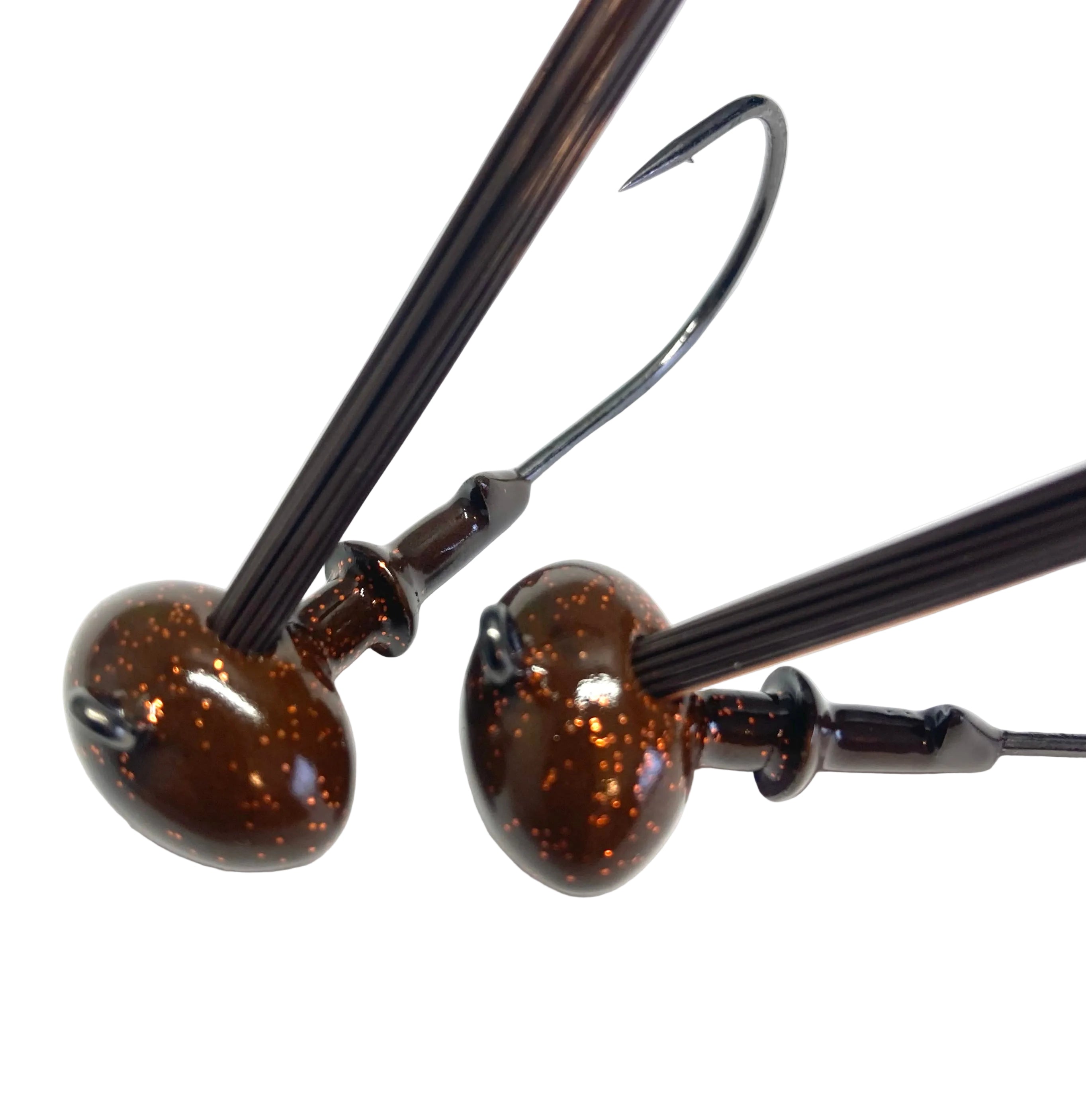 CRL FOOTBALL HEADS BROWN ORANGE GLITTER