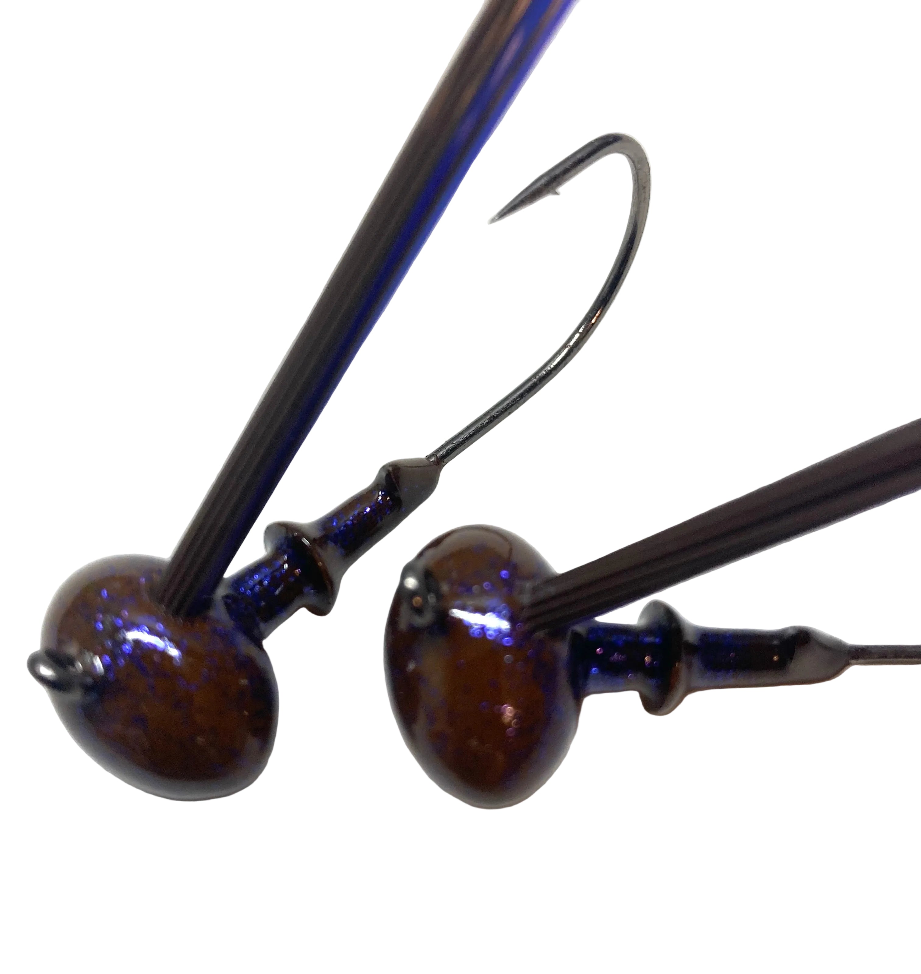 CRL FOOTBALL HEADS BROWN PURPLE GLITTER