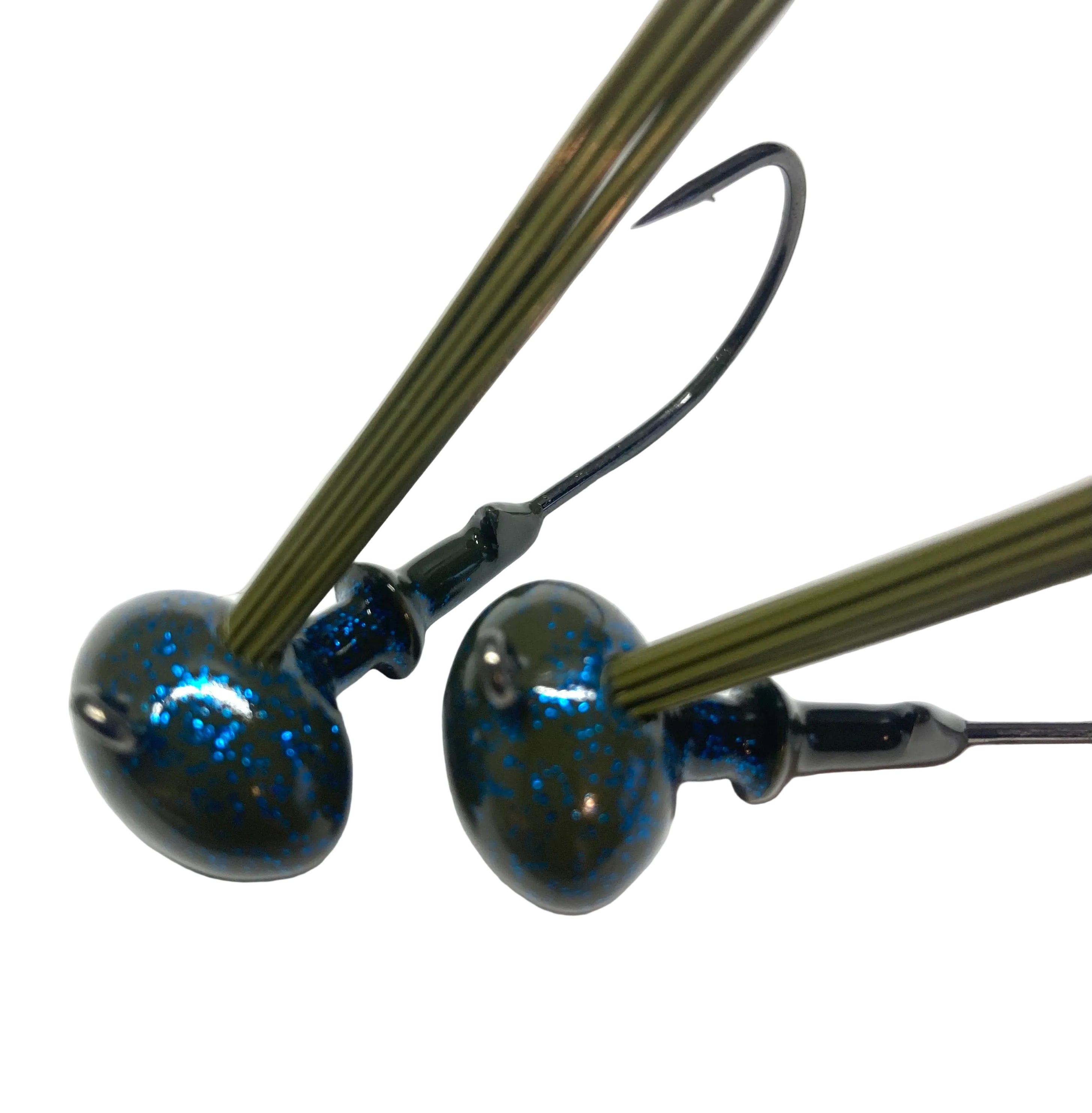 CRL FOOTBALL HEADS GREEN PUMPKIN BLUE GLITTER